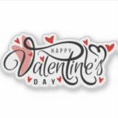 ハッピーバレンタインデーのシール シール (正面)