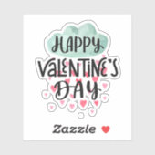 ハッピーバレンタインデーのステッカー シール (シート)
