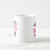 ハッピーバレンタインデーのタイポグラフィ|のマグ コーヒーマグカップ (中央)