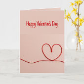 ハッピーバレンタインデーのハート カード (黄色い花)