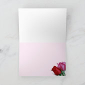 ハッピーバレンタインデーのバラ-中ブランク シーズンカード (内部)