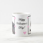 ハッピーバレンタインデーのフレンチ・ブルドッグのマグ コーヒーマグカップ (中央)