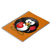 ハッピーバレンタインデーのペンギン ノートブック (左側)