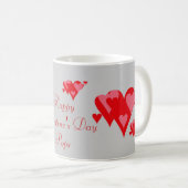 ハッピーバレンタインデーのポップ コーヒーマグカップ (正面右)