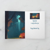 ハッピーバレンタインデーの世界を空にする カード (内部)