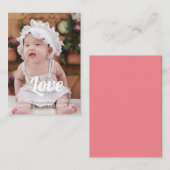 ハッピーバレンタインデーの個人写真カード ノートカード (正面/裏面)