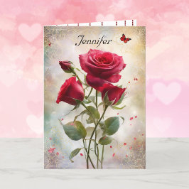 ハッピーバレンタインデーの個人用設定 シーズンカード