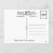 ハッピーバレンタインデーの先生 シーズンポストカード (裏面)