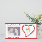 ハッピーバレンタインデーの写真カード シーズンカード (スタンド正面)