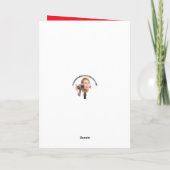 ハッピーバレンタインデーの孫娘かわいい猫 シーズンカード (裏面)