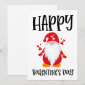 ハッピーバレンタインデーの小人 シーズンカード (正面/裏面)