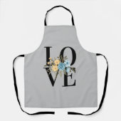 ハッピーバレンタインデーの恋人ファッション エプロン (正面)
