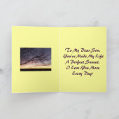 ハッピーバレンタインデーの息子挨拶カード シーズンカード (内部)