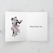 ハッピーバレンタインデーの愛は空中にある カード (内部)