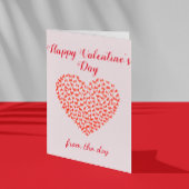 ハッピーバレンタインデーの愛犬 カード
