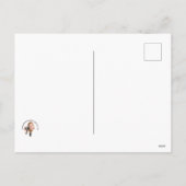 ハッピーバレンタインデーの暖かくファジーな猫 シーズンポストカード (裏面)