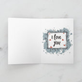 ハッピーバレンタインデーの熱気球 シーズンカード (内部)