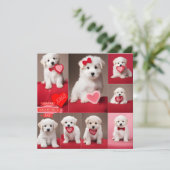 ハッピーバレンタインデーの犬たち シーズンカード (スタンド正面)