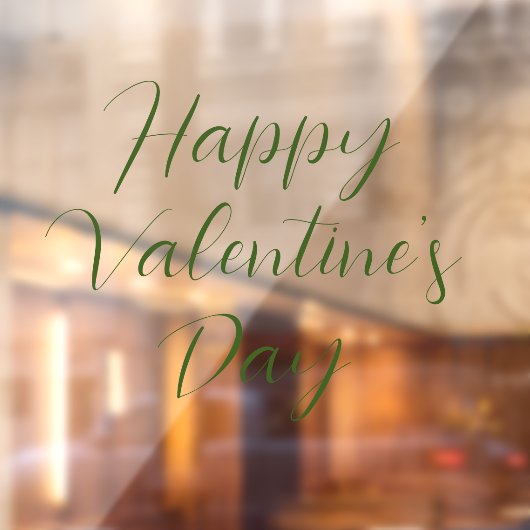 ハッピーバレンタインデーの窓用シール ウィンドウサイン (シート2)