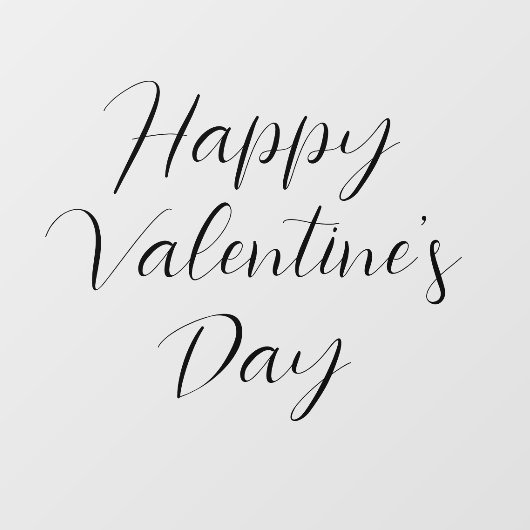 ハッピーバレンタインデーの窓用シール ウィンドウサイン (シート)