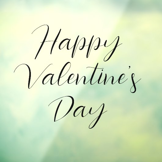 ハッピーバレンタインデーの窓用ステッカー ウィンドウサイン (シート3)