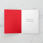 ハッピーバレンタインデーの足の指の割り込み シーズンカード (内部)