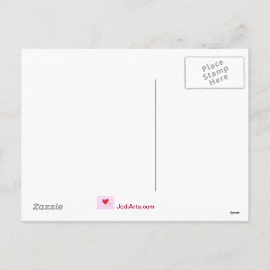 ハッピーバレンタインデーの郵便はがき シーズンポストカード (裏面)