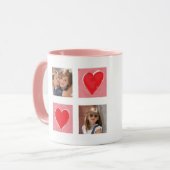 ハッピーバレンタインデーのAbuela 2の写真のカスタムのマグ マグカップ (正面左)