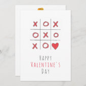 ハッピーバレンタインデーのTic TACつま先の平らなカード シーズンカード (正面/裏面)