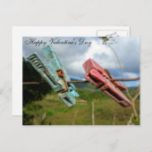 ハッピーバレンタインデーはがき シーズンポストカード (正面/裏面)