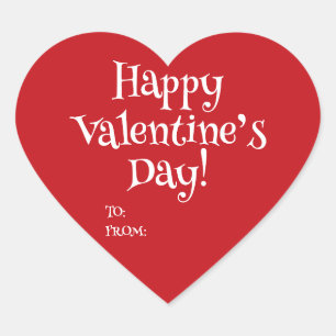 ハッピーバレンタインデーは赤から可愛空白のい ハートシール