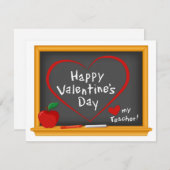 ハッピーバレンタインデーを先生お気に入りのに ノートカード (正面/裏面)