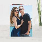 ハッピーバレンタインデーを夫最高ののハート カード (裏面)