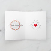 ハッピーバレンタインデーアールデコグリーティングカード カード (内部)