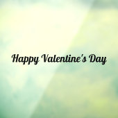 ハッピーバレンタインデーウィンドウの固定 ウィンドウサイン (シート3)