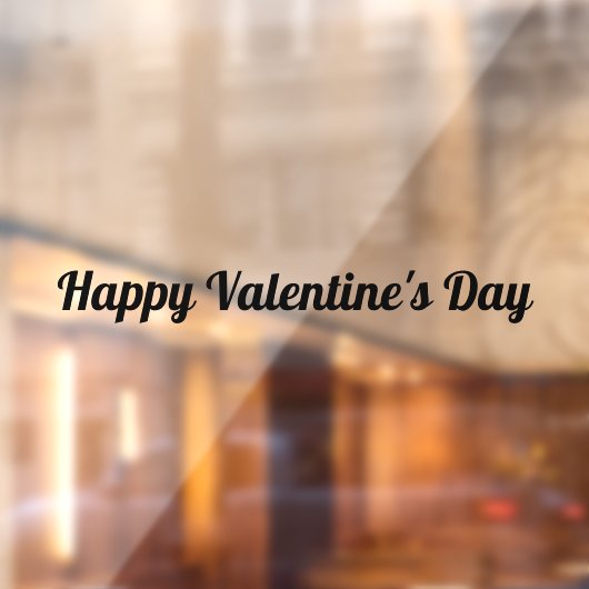 ハッピーバレンタインデーウィンドウの固定 ウィンドウサイン (シート2)