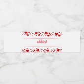 ハッピーバレンタインデーウォーターボトルラベル ペットボトルラベル (シングルラベル)