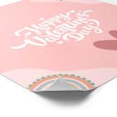 ハッピーバレンタインデーウォールアート ポスター (角)