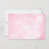 ハッピーバレンタインデーウサギハートパーソナライズ ノートカード (裏面)