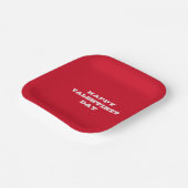 ハッピーバレンタインデーエレガントレッドバレンタインデー ペーパープレート (傾斜あり)