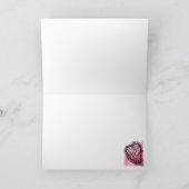 ハッピーバレンタインデーエレガント飾なファン カード (内部)