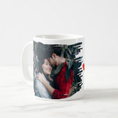 ハッピーバレンタインデーカスタムの写真と名前Mag コーヒーマグカップ (正面左)