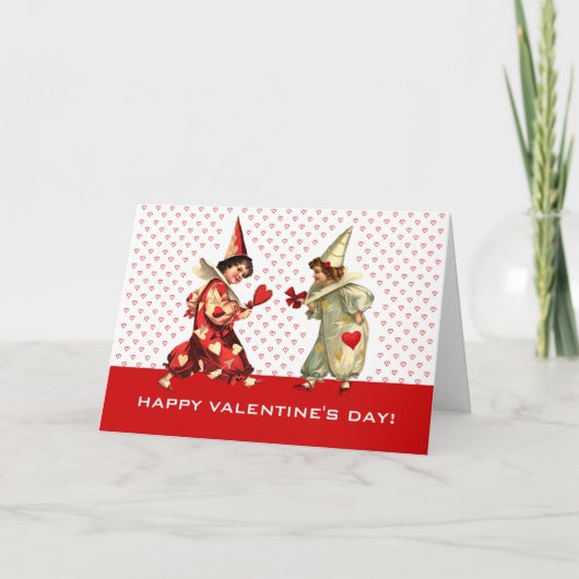 ハッピーバレンタインデーカスタムグリーティングカード シーズンカード (正面)