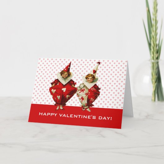 ハッピーバレンタインデーカスタムグリーティングカード シーズンカード (正面)