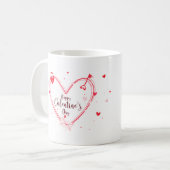 ハッピーバレンタインデーカスタムラブアニバーズ コーヒーマグカップ (正面左)
