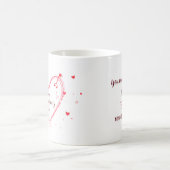 ハッピーバレンタインデーカスタムラブアニバーズ コーヒーマグカップ (中央)