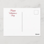 ハッピーバレンタインデーカップルはがき ポストカード (裏面)