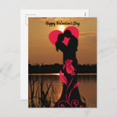 ハッピーバレンタインデーカップル シーズンポストカード (正面/裏面)