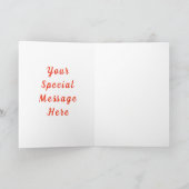 ハッピーバレンタインデーカードカップル愛絵画- s カード (内部)