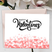 ハッピーバレンタインデーカードテンプレート サンキューカード